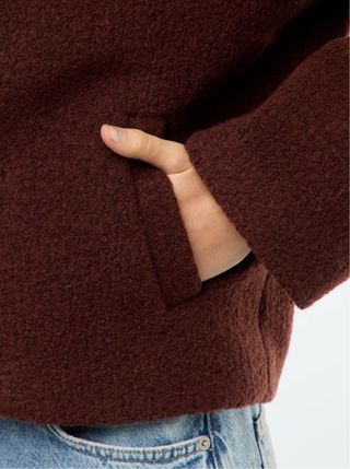 Jaqueta marró amb bufanda talla XL