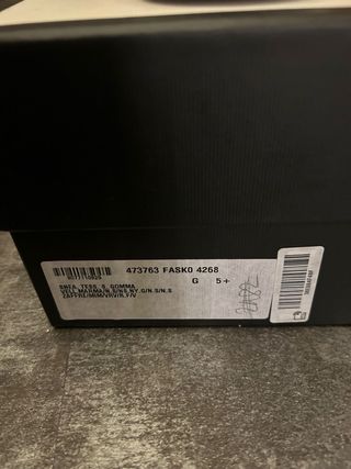 Scarpe Gucci Blu con Strisce Rosse e Oro