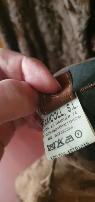 Chaquetón de pelo marrón