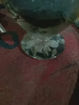 Jarra antigua pintada a mano años 40. Pieza unica