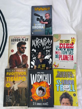 Libros de Youtubers. Auronplay, el Rubius,Wismichu