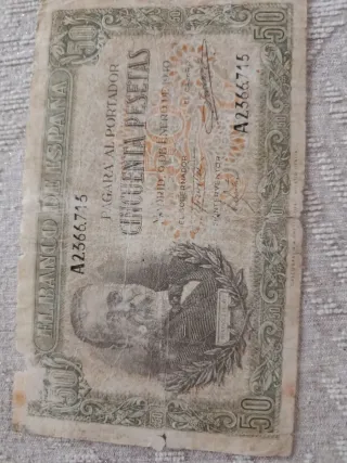 Billete 50 Pesetas Banco de España 1940