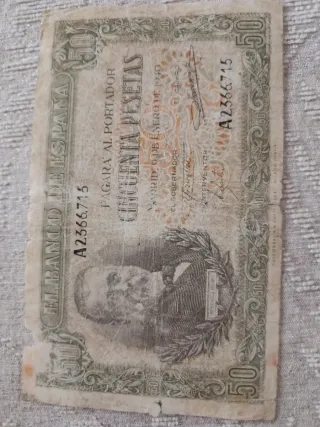 Billete 50 Pesetas Banco de España 1940