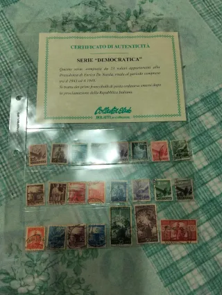 Serie Francobolli Democratica 1945-1948