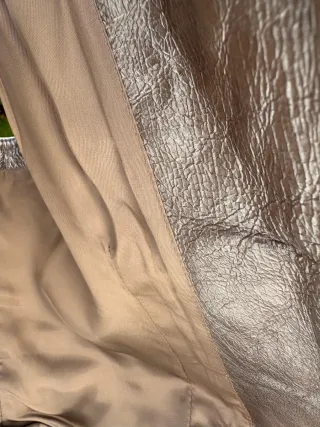 Gilet Gianni Versace argentato in pelle