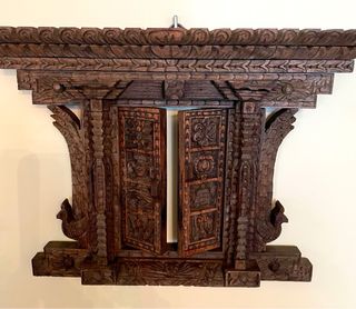 Reproducción de ventana tradicional Nepalí