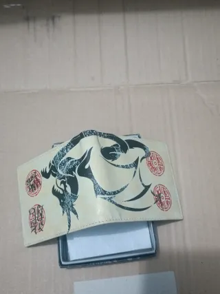 Cartera Billetera Piel Diseño Dragón
