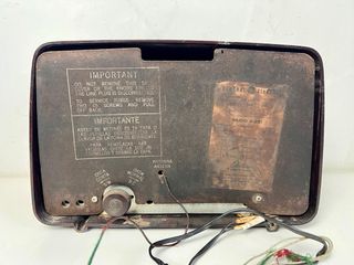 Radio General Electric Válvulas Marrón/Verde