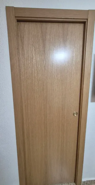 Puerta lisa de madera