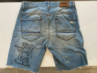 Bermuda vaquera Pull&Bear desgastada