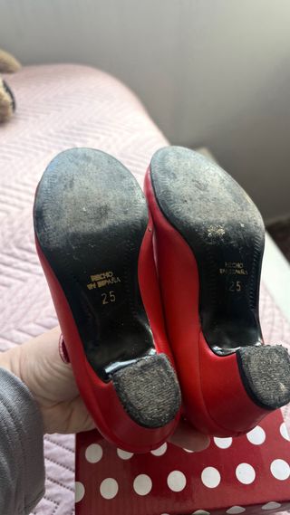 Zapatos Flamenca Niña Rojos