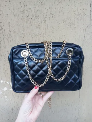 Borsa trapuntata vintage nera