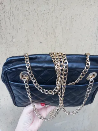 Borsa trapuntata vintage nera