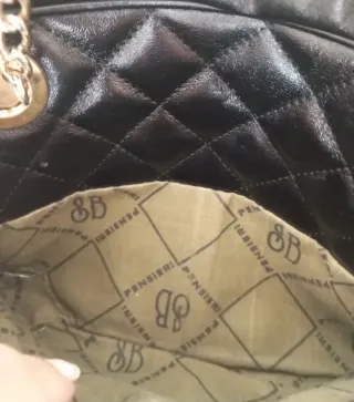 Borsa trapuntata vintage nera