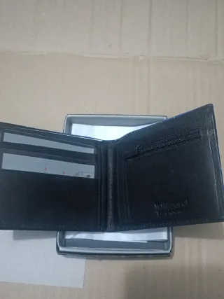 Cartera Billetera Wildzone Piel Azul