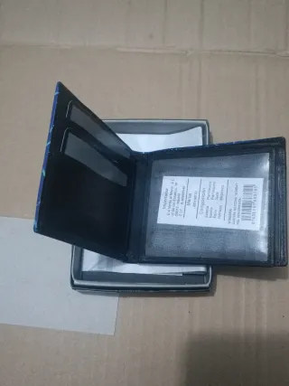 Cartera Billetera Wildzone Piel Azul