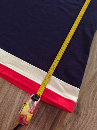 Camiseta pádel Drop-Shot sin mangas azul y roja