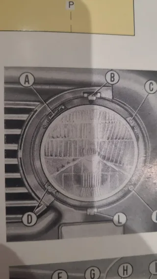 Bisel Faro Seat 124 Delantero Cromado