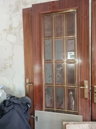 Puerta de recibidor con cristal 71x209