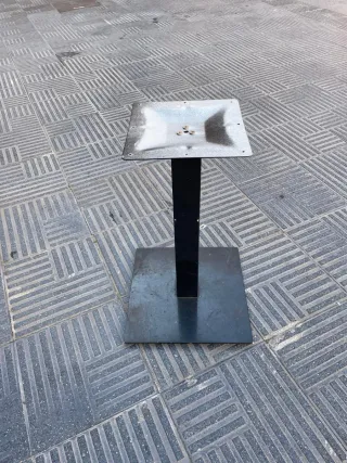 Pie, base cuadrada para mesa madera tablón ..