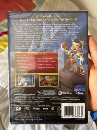 DVD Pinocho Clásicos Disney Español