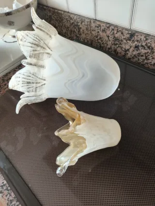 2 tulipas de cristal