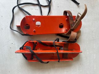 Pattini da ghiaccio vintage arancioni