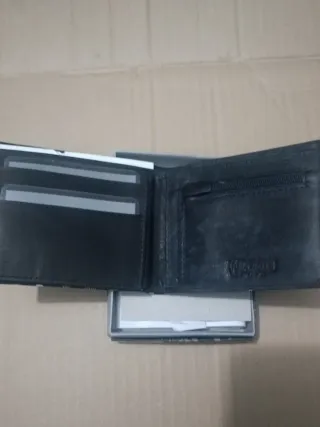 Cartera Billetera Piel Diseño Calaveras