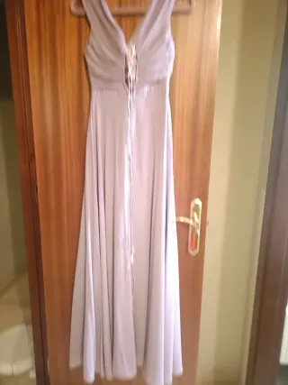 Vestido largo invitada morado