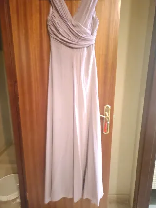 Vestido largo invitada morado