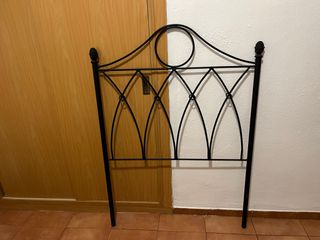Cabecero de forja negro