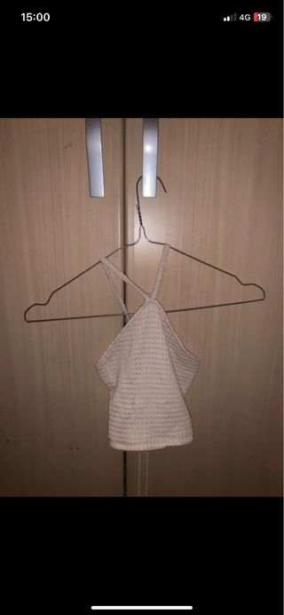 Conjunto falda y top beige