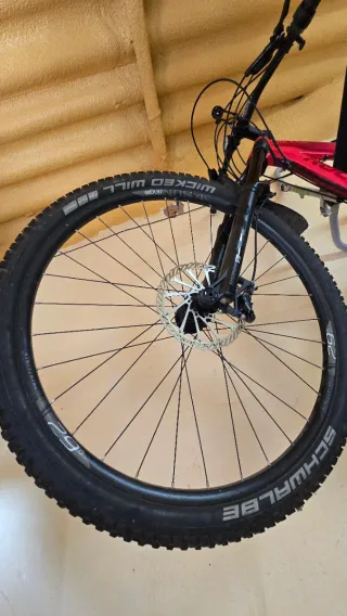 Bicicleta de Montaña Rockrider Roja