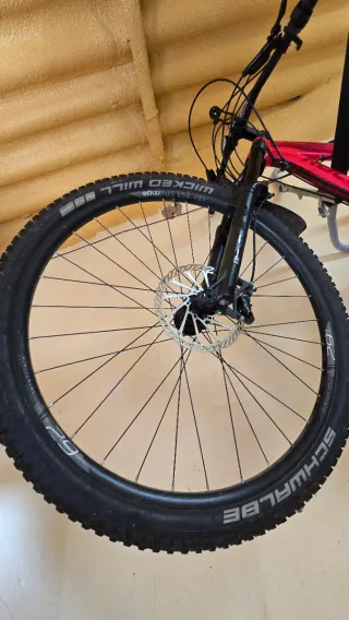 Bicicleta de Montaña Rockrider Roja