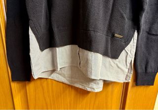 Jersey Esprit azul con camisa a rayas