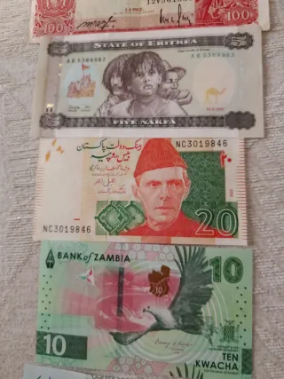 Lotes de Billetes Extranjeros.oferta