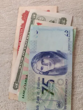 Lotes de Billetes Extranjeros.oferta