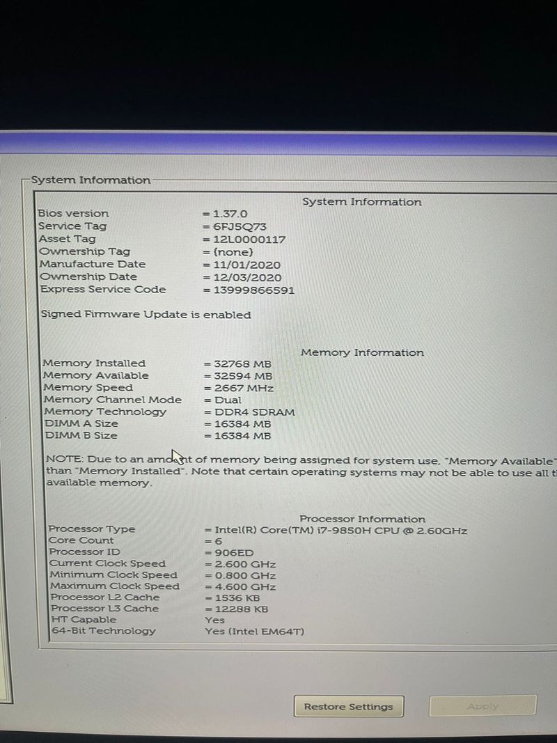 OFERTON Portátil Dell Precision 5540 Negro afbeelding 7