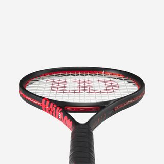 Raqueta de tenis adulto Wilson clash team v3 negro naranja