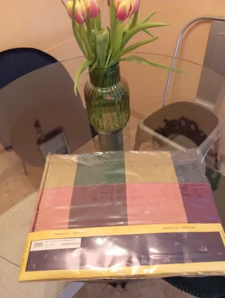 Mantel tela 8 servicios 140x200