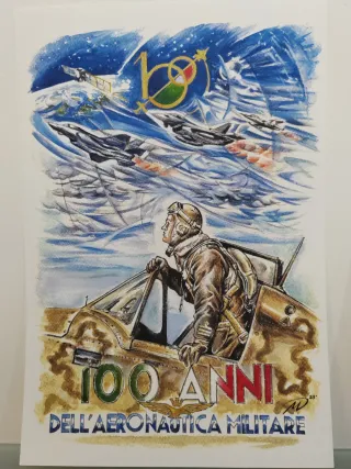 Litografia Centenario Aeronautica Militare