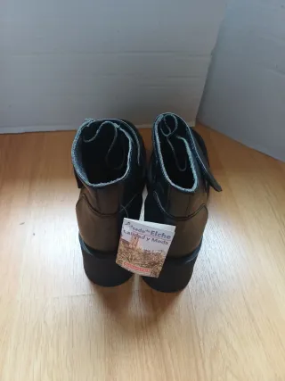 Botines tacón ancho negros