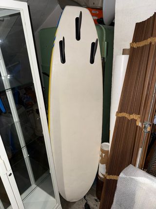 Tabla surf infantil amarilla y azul