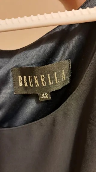 Vestido fiesta Brunella azul marino talla M