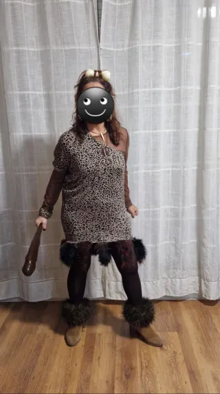 Disfraz Troglodita Chica Talla M