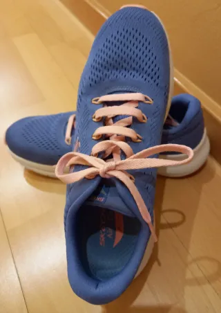 Zapatillas Skechers Mujer azul/rosa