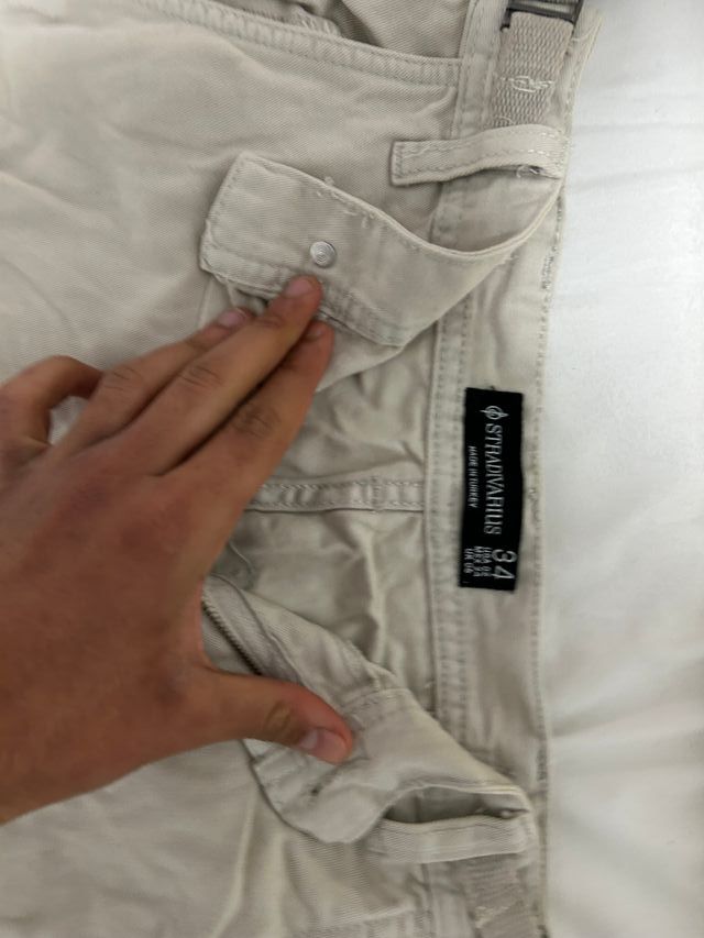 Pantalón Stradivarius Beige Talla M