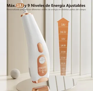 Depiladora IPL 3 en 1 Oro y Blanco