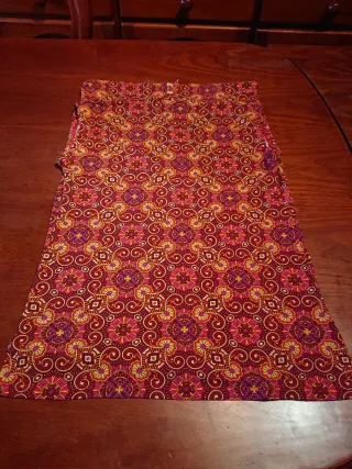 Camiseta sin mangas cuello suelto granat/amaril/ro