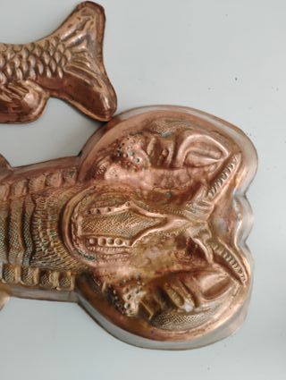 Set 3 forme rame pesce e aragosta